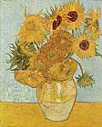 Vase with Twelve Sunflowers